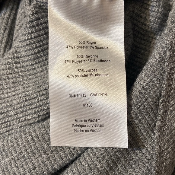 Jessica Simpson Gray Knit Maternity Dress Size Large Long Sleeve - Picture 6 of 9